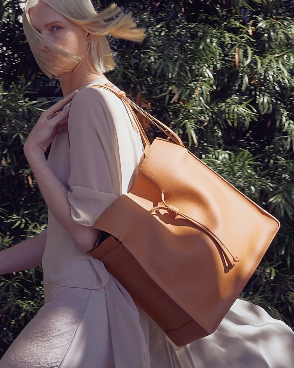 Shellie Yellow Recycled Vegan Leather Shoulder Bag